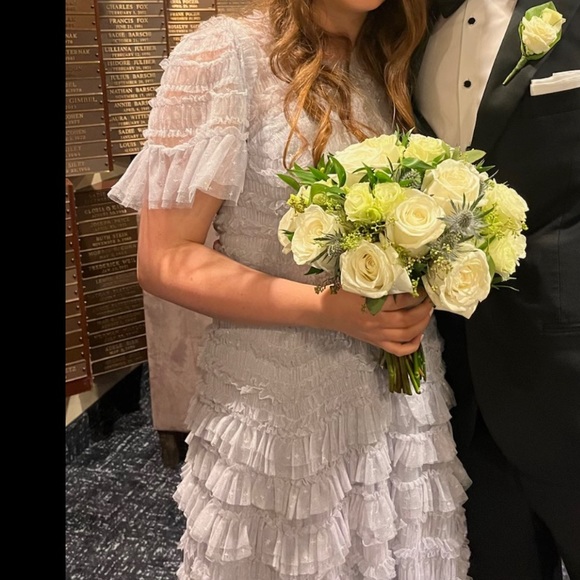 Blue Needle and Thread Valentine Ruffle Gown - Picture 3 of 12